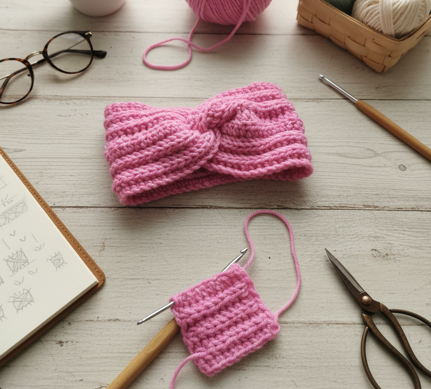 warsztaty szydełkowania opaski na głowę