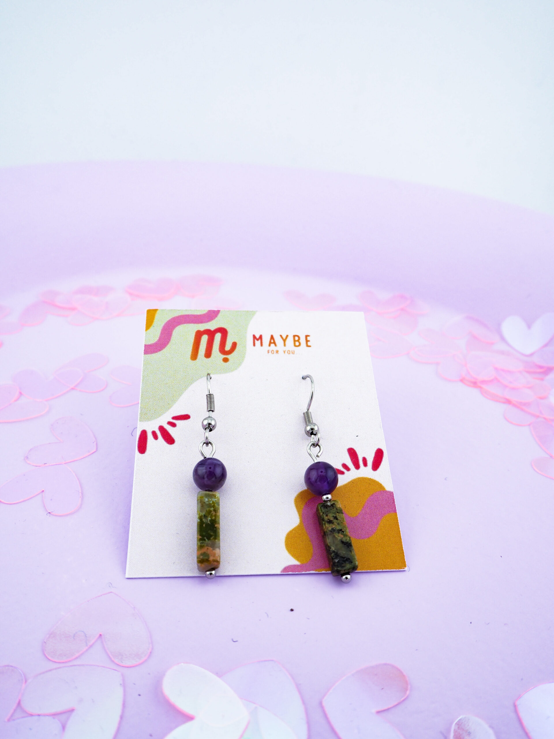 kolczyki z kamieni naturalnych z miłości shop