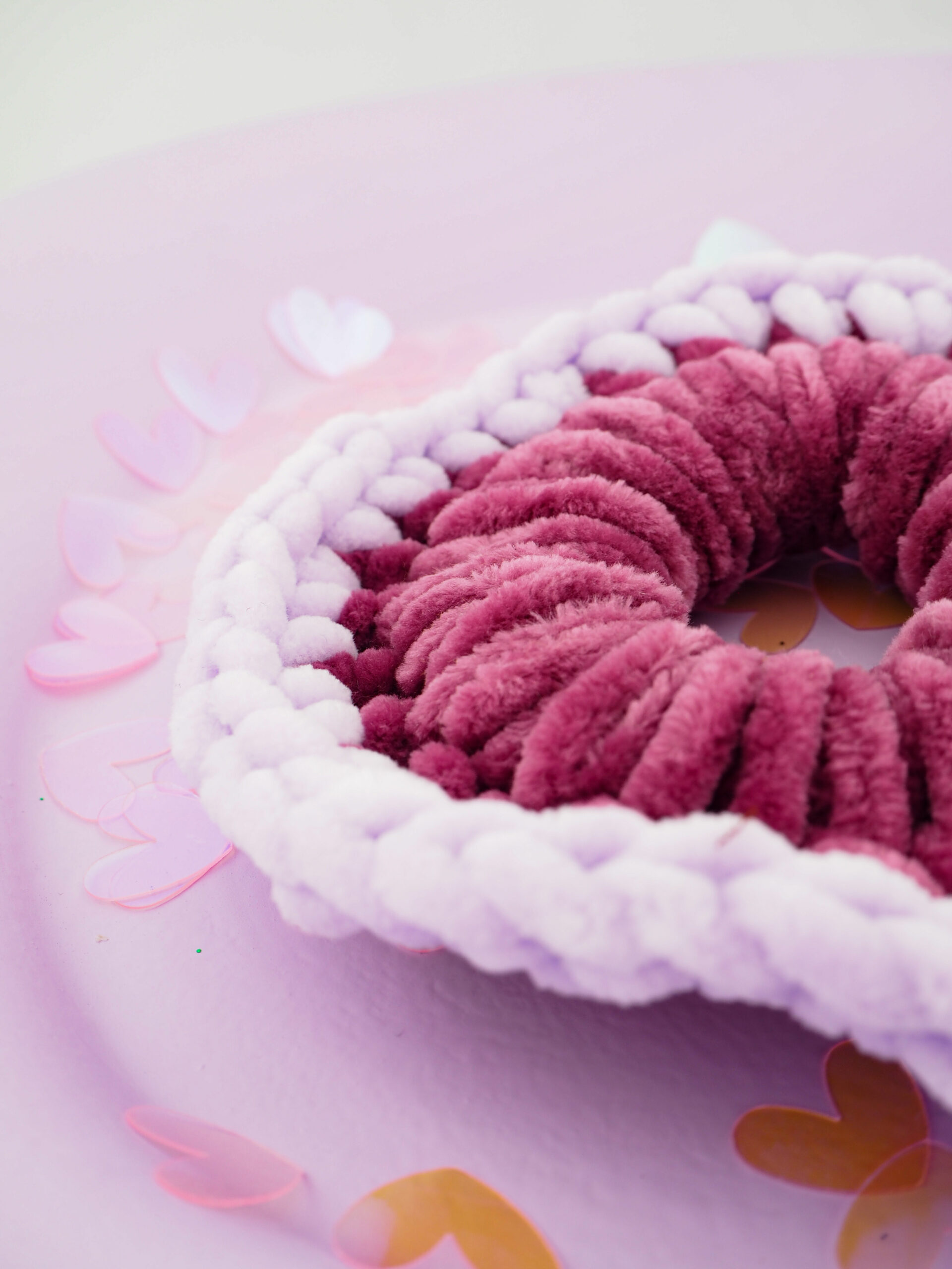 scrunchie ufo szydełkowane gumka do włosów Z Miłości