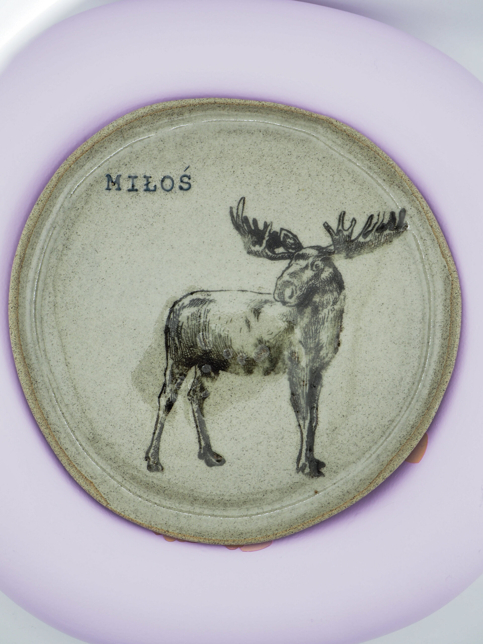 talerz ceramiczny 20 cm Z Miłości Monifaktura