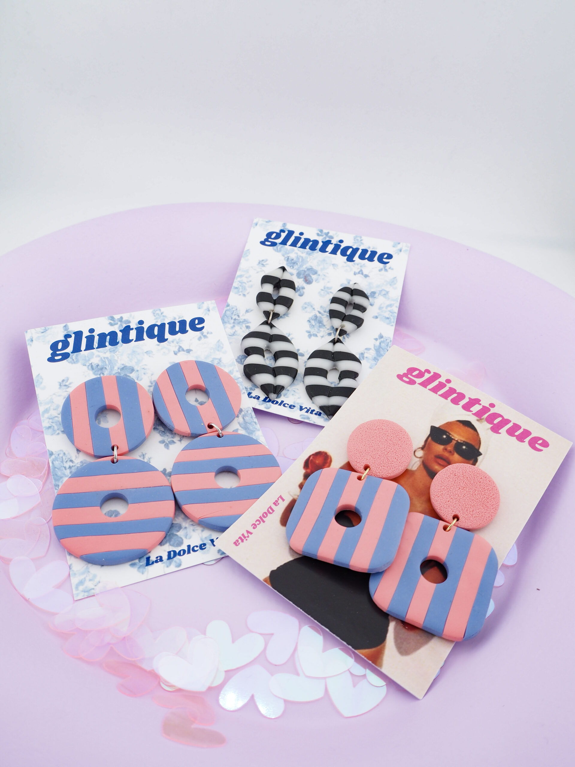 kolczyki z glinki polimerowej kolorowe sztyfty z miłości shop