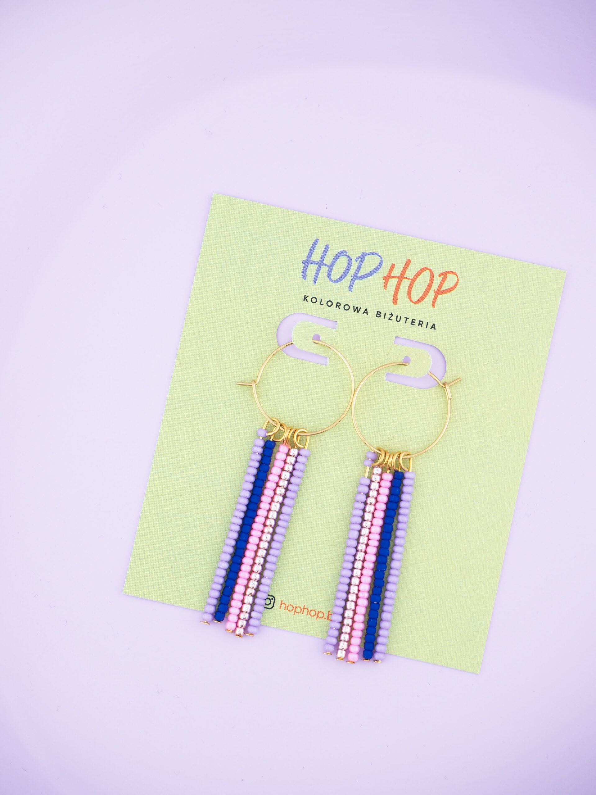 kolorowe kolczyki wiszące by Tasha | Z Miłości shop