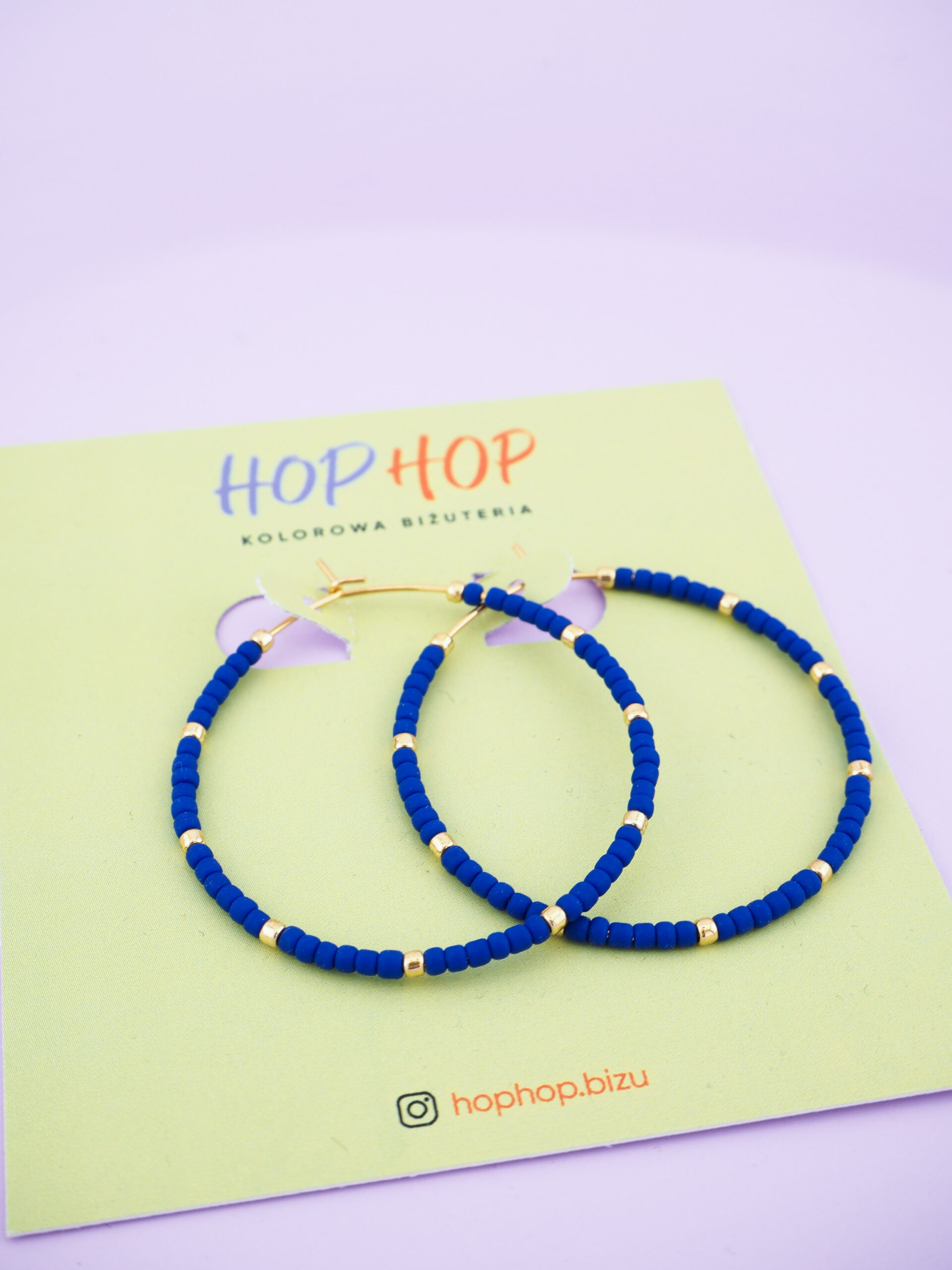 Kolczyki koła 4 cm z koralikami i by Tasha | Z Miłości concept store