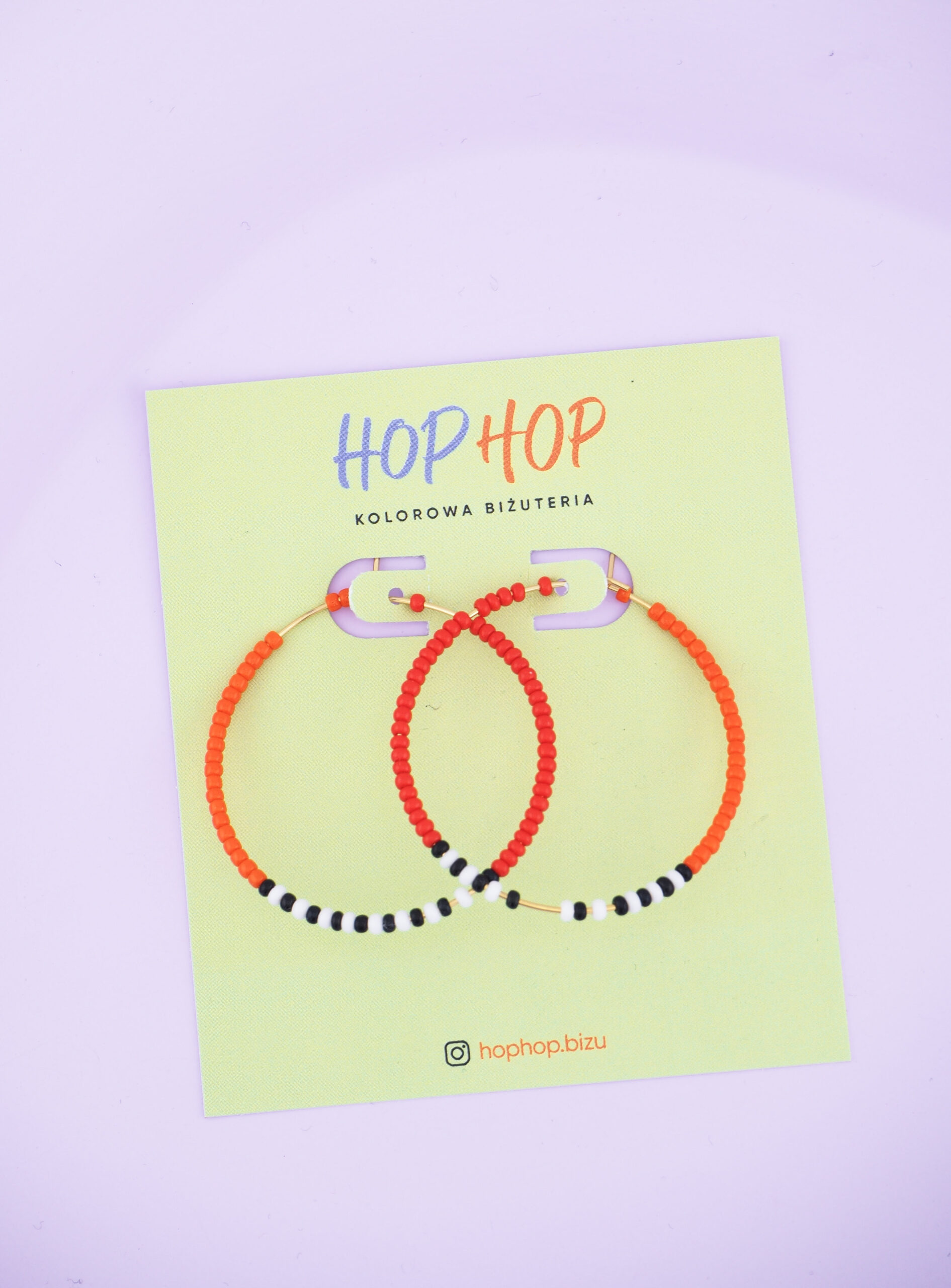 Kolczyki koła 4 cm z koralikami i by Tasha | Z Miłości concept store