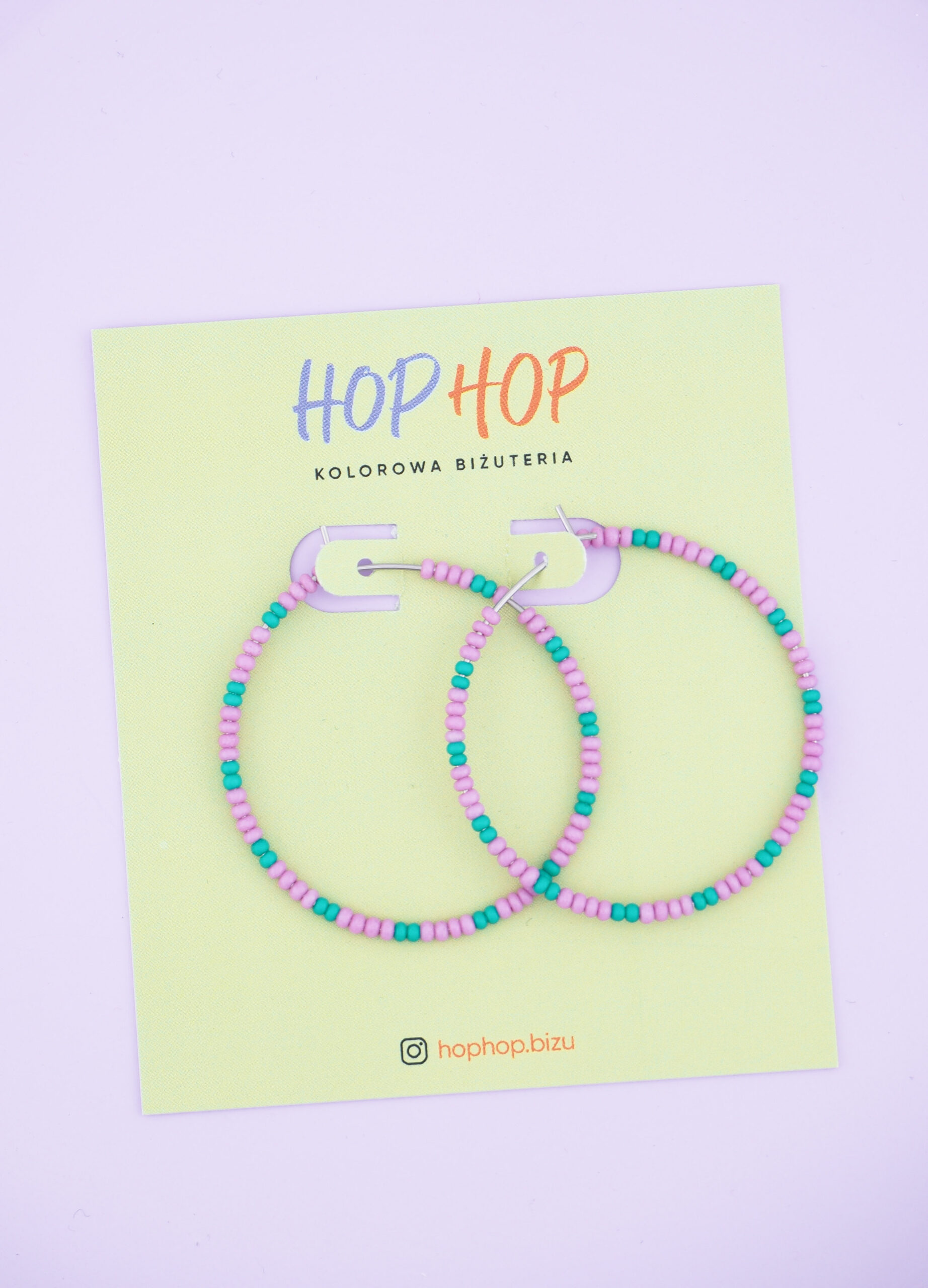 Kolczyki koła 4 cm z koralikami i by Tasha | Z Miłości concept store