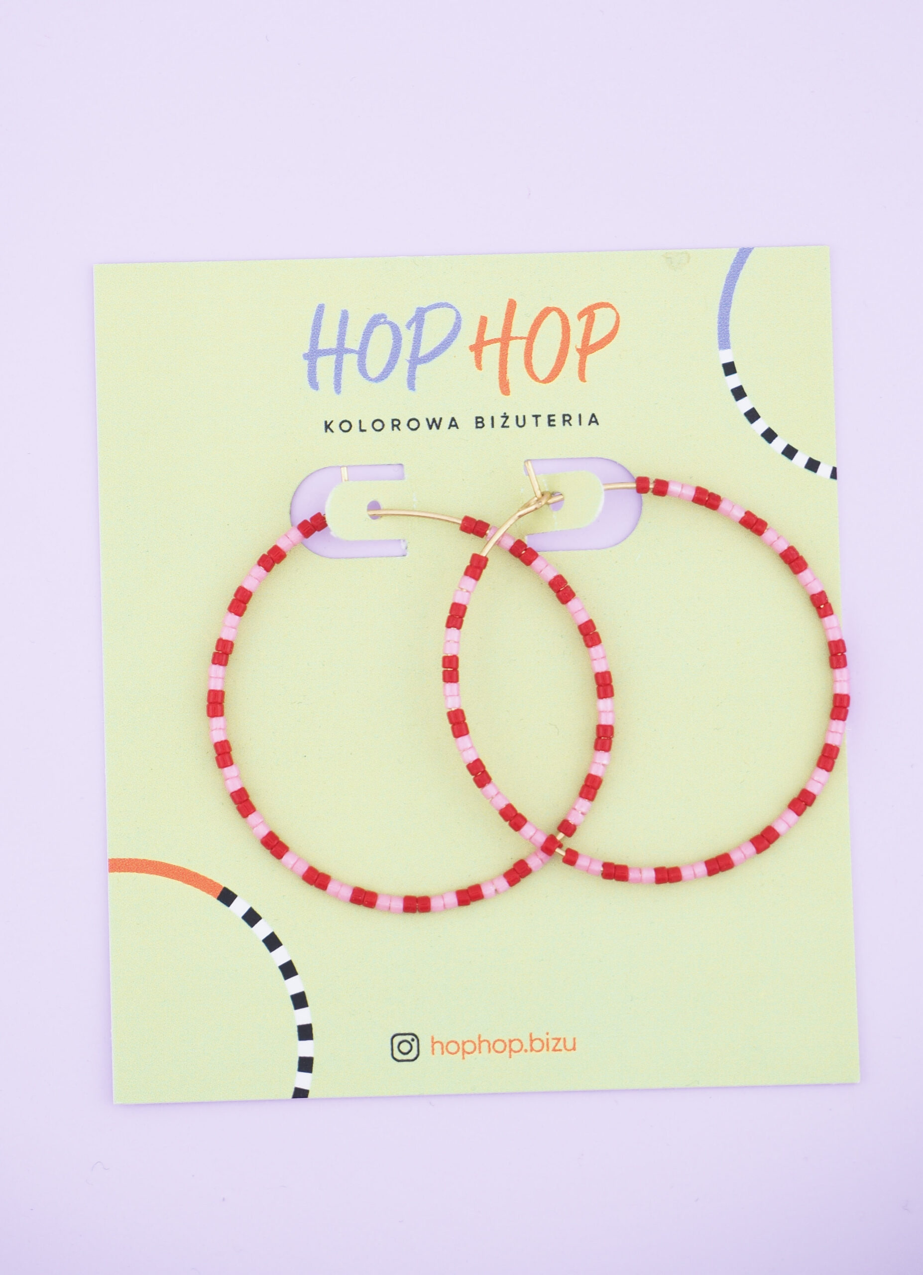 Kolczyki koła 4 cm z koralikami i by Tasha | Z Miłości concept store