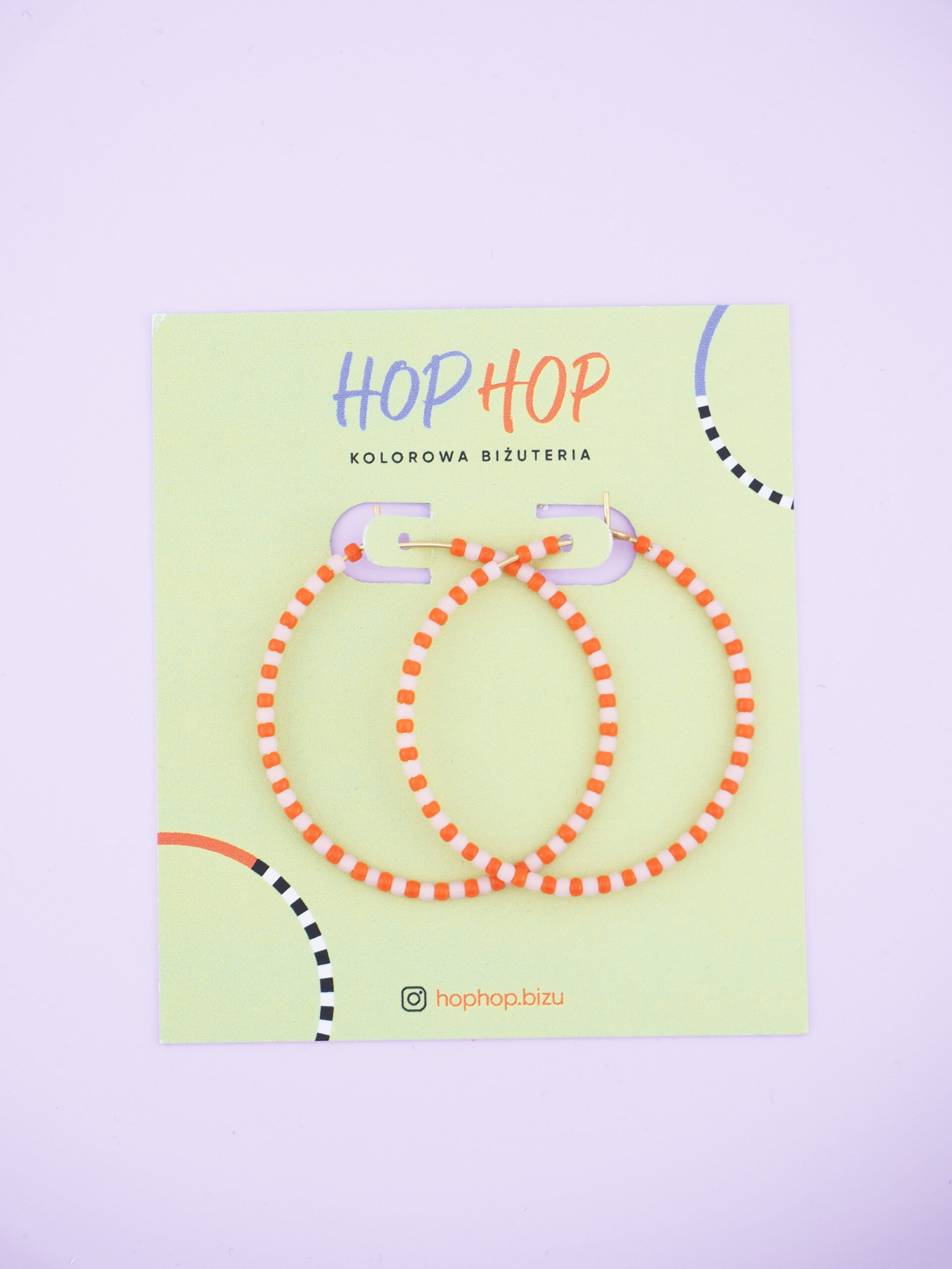 Kolczyki koła 4 cm z koralikami i by Tasha | Z Miłości concept store