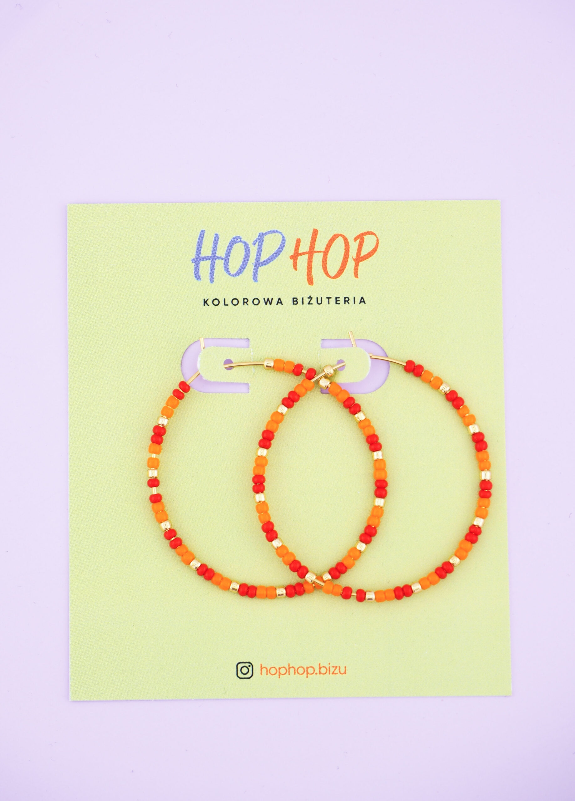 Kolczyki koła 4 cm z koralikami i by Tasha | Z Miłości concept store